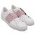 Valentino Garavani Sneakers basse Rockstud Valentino in pelle bianca Bianco - vista 3