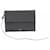 The row Pochette nera in pelle Nero
