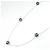 Collana Mikimoto Jewels In Motion in oro bianco Au750, perla nera e diamante Argento - vista 2