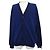 Autre Marque S.T.Dupont Wollstrickjacke Blau Marineblau