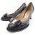 Décolleté Salvatore Ferragamo Marrone Nero - vista 3