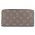 Louis Vuitton Monogram Zippy Wallet Braun Fuschia