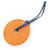 Hermès Hermes ROND MM 1036128 Necklace Orange Purple  - view 3
