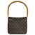 Borsa a Spalla Louis Vuitton Monogram Looping MM Marrone