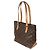 Borsa Tote Cabas Piano Louis Vuitton Marrone Monogramma