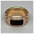 Hermès HERMES Olympe PM Leather Band Ring Yellow Dark brown  - view 2