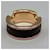 Hermès HERMES Olympe PM Leather Band Ring Yellow Dark brown  - view 3