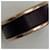 Hermès HERMES Olympe PM Leather Band Ring Yellow Dark brown  - view 6