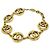 Bracciale con catena e cerchio logo Coco di Chanel D'oro