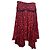 Zadig & Voltaire Gonna lunga Jafar Skeleton Jac Bico Nero Rosso