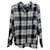 Zadig & Voltaire Chemise à carreaux noire et blanche en coton  - vue 1