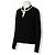 Valentino Schwarzer Wollpullover mit Perlenbesatz und Schleife - Ansicht 2