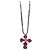 Collana Damiani Belle Croce Rubini e Diamanti Rosa