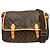Louis Vuitton Sac Gibeciere Messenger Bag Monogram Canvas GM Marrone