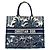 Borsa a mano Christian Dior in tela blu navy