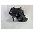 Burberry Sandali con tacco con lacci in pelle nera EU 37 Nero - vista 2