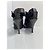 Burberry Sandali con tacco con lacci in pelle nera EU 37 Nero - vista 4