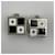 Orecchini a clip Chanel Coco Mark Monotone Square Nero Argento Bianco  - vista 2
