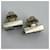 Orecchini a clip Chanel Coco Mark Monotone Square Nero Argento Bianco  - vista 3