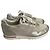 Sneakers Loro Piana Open Walk in pelle e tela Beige D'oro