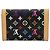 Louis Vuitton Monogram Multicolor Münzbeutel Schwarz - Ansicht 3