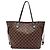 Borsa a tracolla Louis Vuitton Neverfull MM Damier Marrone - vista 2