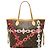 Borsa Tote Louis Vuitton Monogram Bayprint Neverfull MM Marrone Rosa
