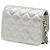 Bolso de Hombro Pouch Chanel Mini Matelassé Coco Mark Chain Plata - vista 2