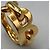 Balenciaga B Chain Ring Golden - Ansicht 4