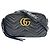 Pequena bolsa de ombro acolchoada GUCCI GG Marmont Preto