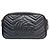 Pequena bolsa de ombro acolchoada GUCCI GG Marmont Preto - vista 2