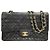Borsa a tracolla Chanel A01112 Matelassé in pelle di agnello nera Nero