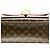 Borsa a tracolla tote Louis Vuitton Monogram Marrone - vista 5