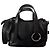 Liebeskind Berlin Millennium Satchel M Borsa a mano in pelle nera Nero