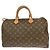 Louis Vuitton Speedy Monogram Canvas 35 Castaño - vista 2