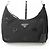 Borsa Prada Re-Nylon Re-Edition 2005 con paillettes Nero - vista 8