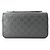 Louis Vuitton Damier Infini Zippy XL Round Organizer Langer Geldbeutel Schwarz