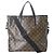 Louis Vuitton Tote Bag Schultertasche Davis Monogram Macassar Braun Schwarz