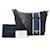 Borsa a tracolla Prada in pelle nera e blu Nero