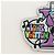 LOUIS VUITTON Monogram Comics Key Holder Purple MP3456 LV Auth 182056M Lila - Ansicht 3