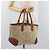 Bolso Tote BURBERRY de lona beige y oro Auth 182423 Dorado - vista 23