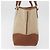 Bolso Tote BURBERRY de lona beige y oro Auth 182423 Dorado - vista 3