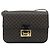 Céline CELINE Borsa Macadam Canvas Horse Carriage in PVC e pelle nera e oro Auth 182778V Nero D'oro - vista 13
