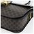 Céline CELINE Borsa Macadam Canvas Horse Carriage in PVC e pelle nera e oro Auth 182778V Nero D'oro - vista 9