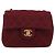 CHANEL Matelasse Chain Shoulder Bag Cotton Bordeaux Gold CC Auth 171294 D'oro Bordò - vista 13