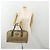 Borsa Boston Burberrys Nova Check in tela beige e oro Auth 180086 D'oro - vista 21