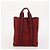 Hermès BORSA HERMES Her Line in tela 4 Set Rosso Nero Auth BA13063 - vista 20