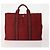 Hermès BORSA HERMES Her Line in tela 4 Set Rosso Nero Auth BA13063 - vista 3