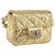 CHANEL Matelasse 2.55 Pouch Pelle Oro CC Auth 181679SM D'oro