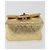 CHANEL Matelasse 2.55 Pouch Pelle Oro CC Auth 181679SM D'oro - vista 5